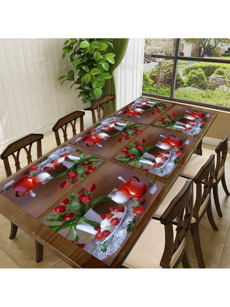     			Revexo PVC Solid Rectangle Table Mats ( 40 cm x 30 cm ) Pack of 1 - Multi