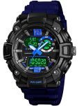 Trex Blue Silicon Analog-Digital Men's Watch