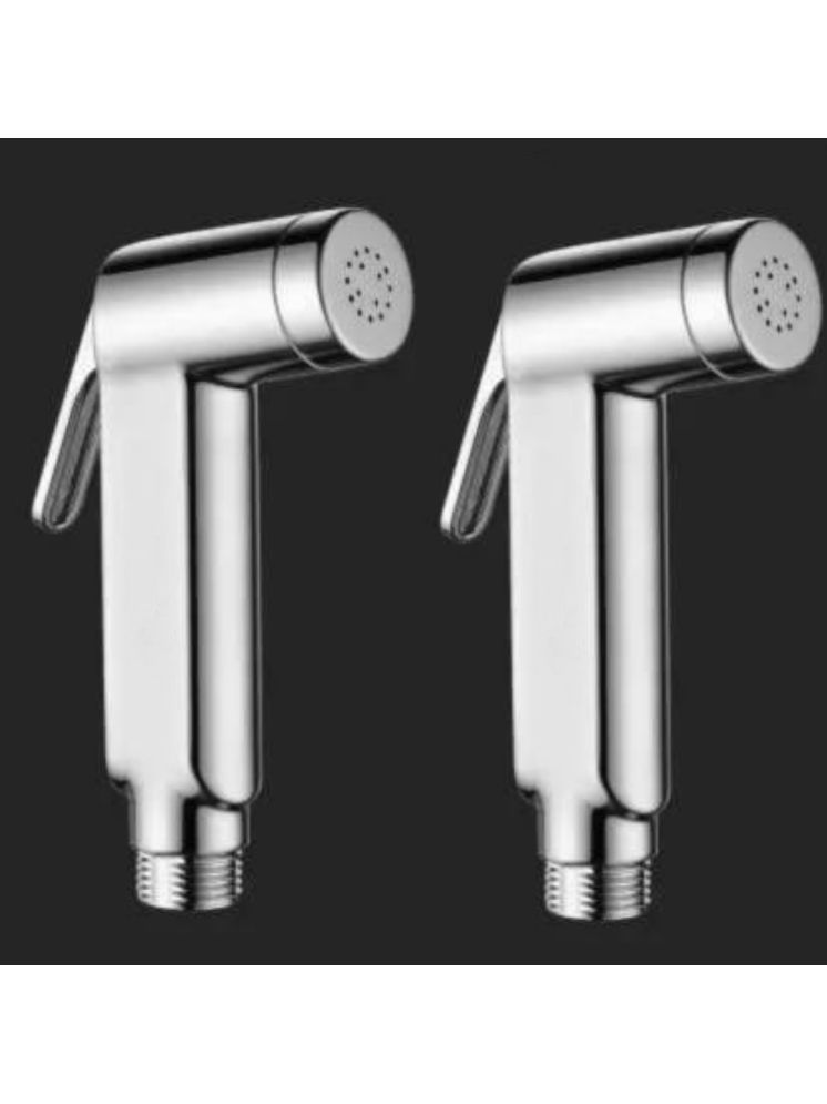     			Cossimo ABS Silver Marc Health Faucet Head Only 2pcs Plastic(ABS) Health Faucet (Water Sprayer)