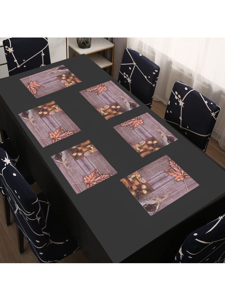     			CreadCraft PVC Solid Rectangle Table Mats ( 40 cm x 30 cm ) Pack of 1 - Multi