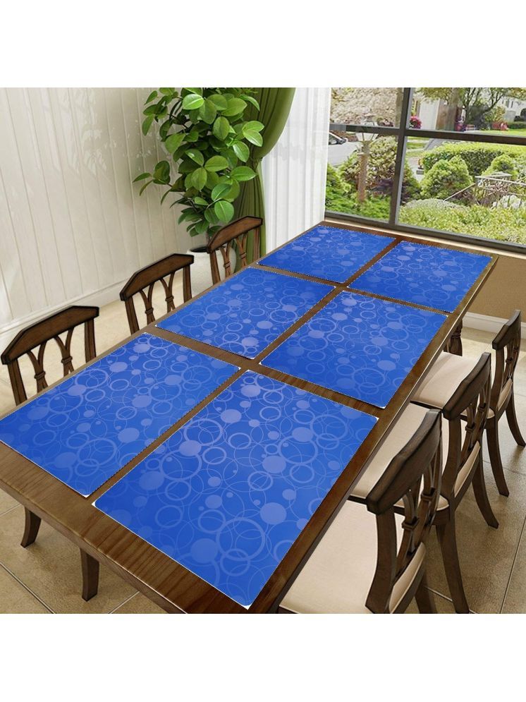     			CreadCraft PVC Solid Rectangle Table Mats ( 40 cm x 30 cm ) Pack of 1 - Multi