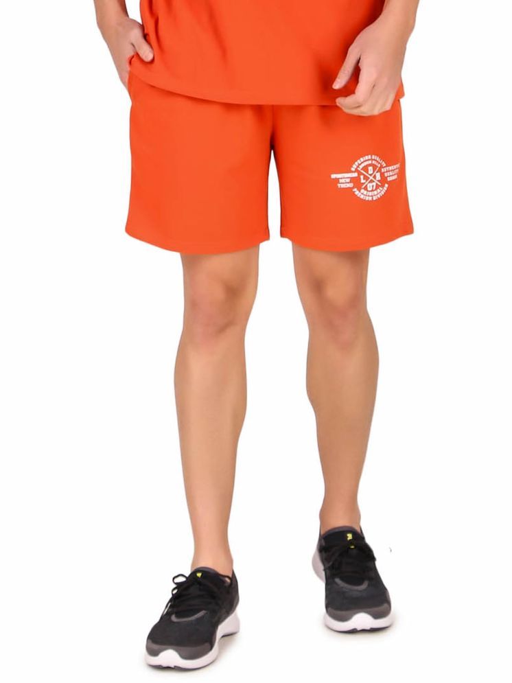     			LONDON HILLS Orange Cotton Blend Men's Shorts ( Pack of 1 )