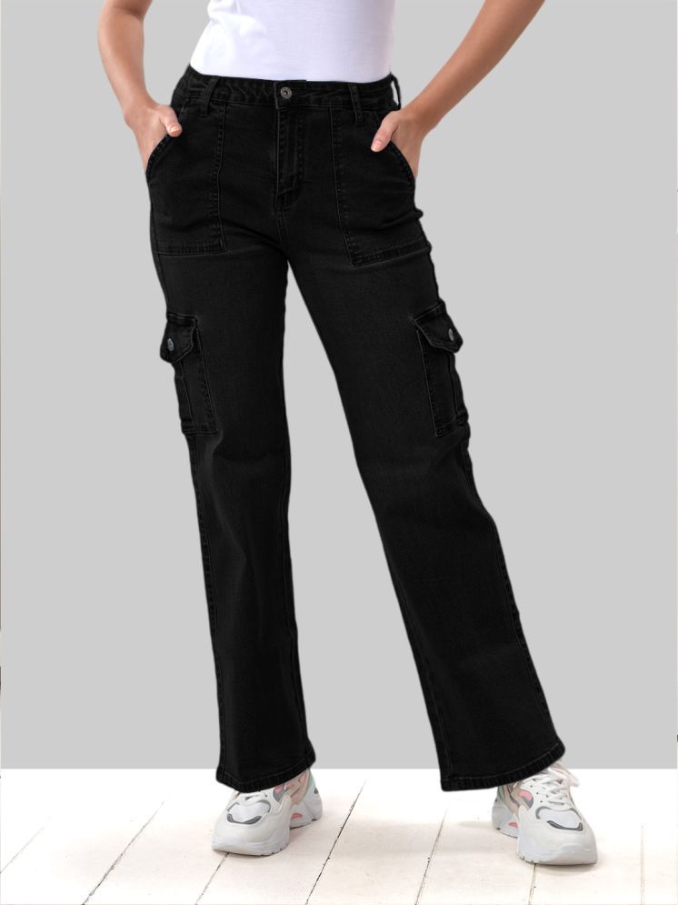     			LYRA - Black Denim Straight Fit Women's Jeans ( Pack of 1 )