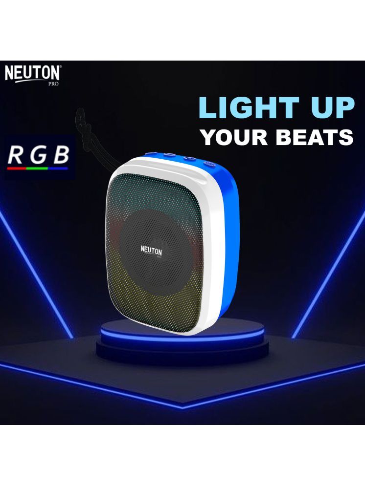     			NEUTON PRO DON 8 W Bluetooth Speaker Bluetooth v5.0 with USB,SD card Slot Playback Time 4 hrs Blue