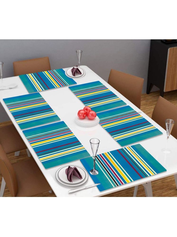     			Sanraksshan PVC Solid Rectangle Table Mats ( 40 cm x 30 cm ) Pack of 1 - Multi