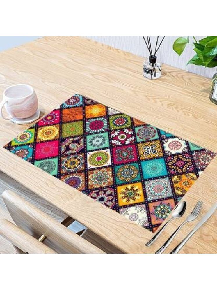     			Sanraksshan PVC Solid Rectangle Table Mats ( 40 cm x 30 cm ) Pack of 1 - Multi