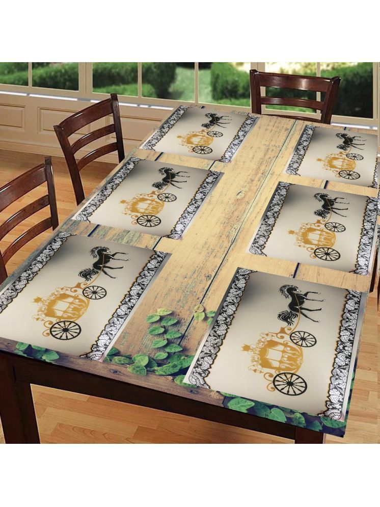     			Sanraksshan PVC Solid Rectangle Table Mats ( 40 cm x 30 cm ) Pack of 1 - Multi