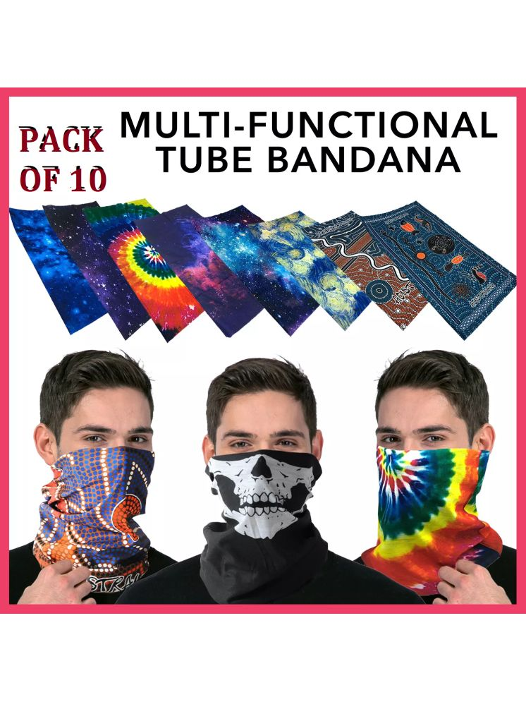     			Stylish Multi-purpose Multifunctional Seamless Wear Unisex Headwear Headband Head Sports Bandana - Assorted Prints