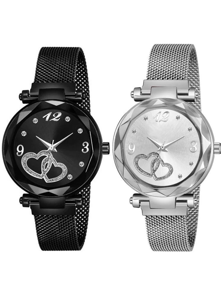     			Trex Black Fabric Analog Womens Watch