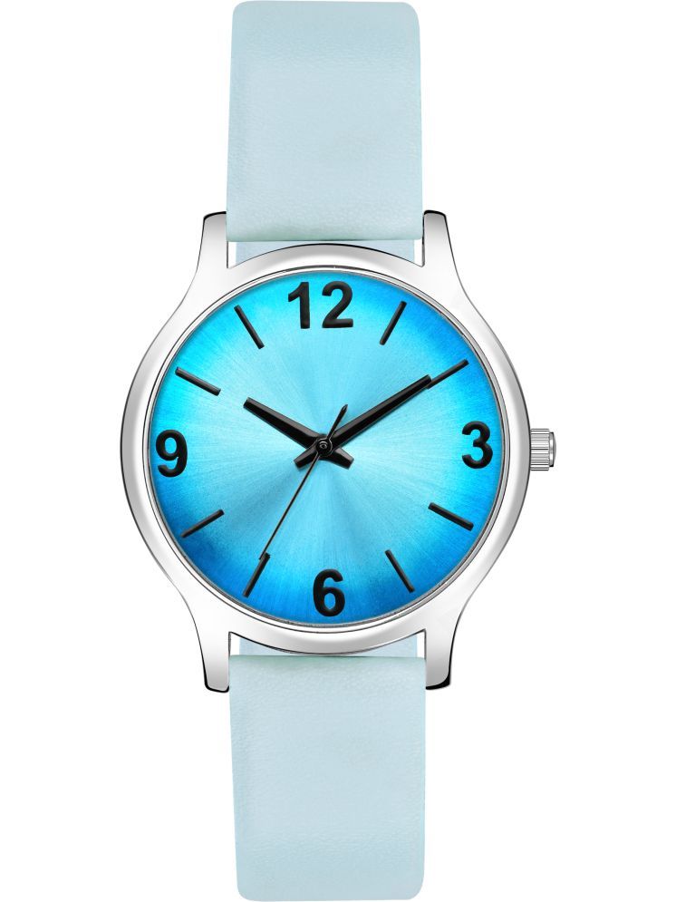     			Trex Blue PU Analog Womens Watch