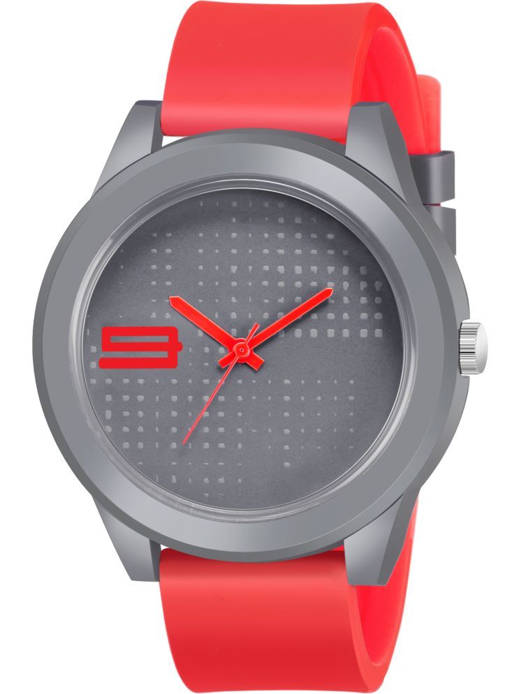     			Trex Red Silicon Analog Men's Watch