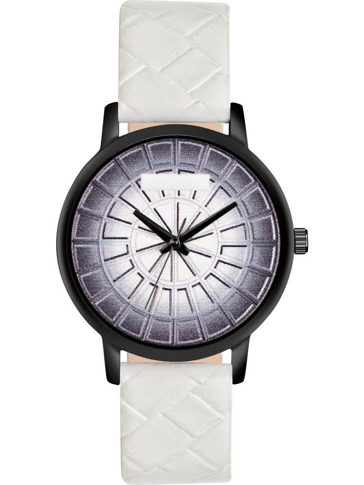     			Trex White PU Analog Men's Watch