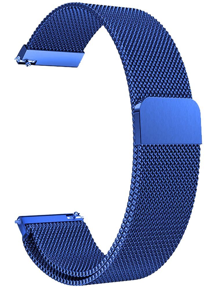     			ACM Watch Strap Magnetic 22mm compatible with Acwo Fwit Go-On Ultra Smartwatch Luxury Metal Chain Band Blue