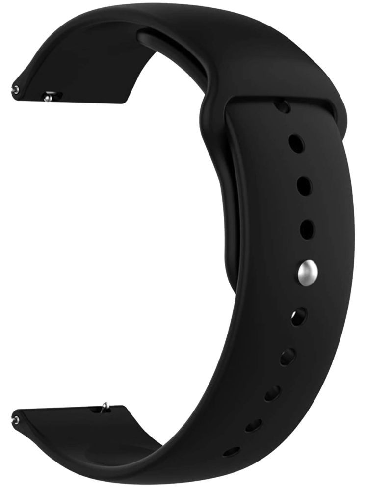     			ACM Watch Strap Silicone Belt 22mm compatible with Acwo Fwit 007 Smartwatch Sports Band Black