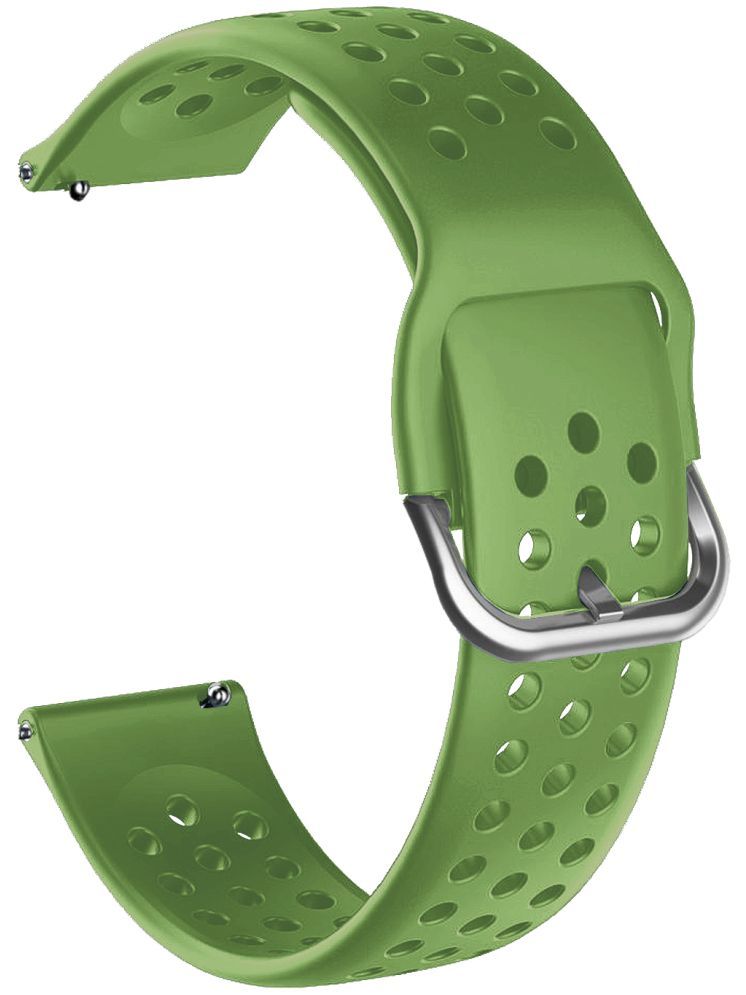     			ACM Watch Strap Silicone Belt 22mm compatible with Timex Calling Ace Smartwatch Breatheable Dot Band Green