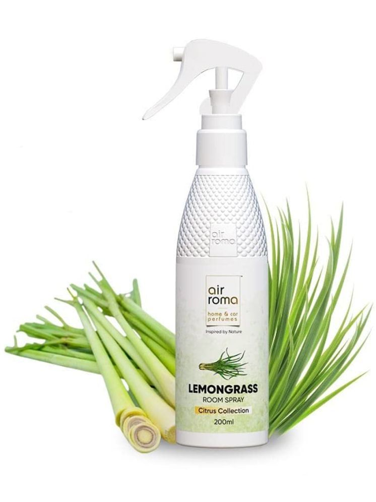     			AIR ROMA Lemon Grass Air Freshener Spray, 200ml | Long-Lasting Odor Eliminator for Home, Hotel Room & Office