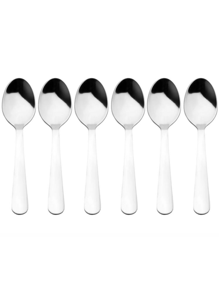     			Cutlux Tea Spoon Stainless Steel Plain Tea Spoon Silver ( Pack of 6 )