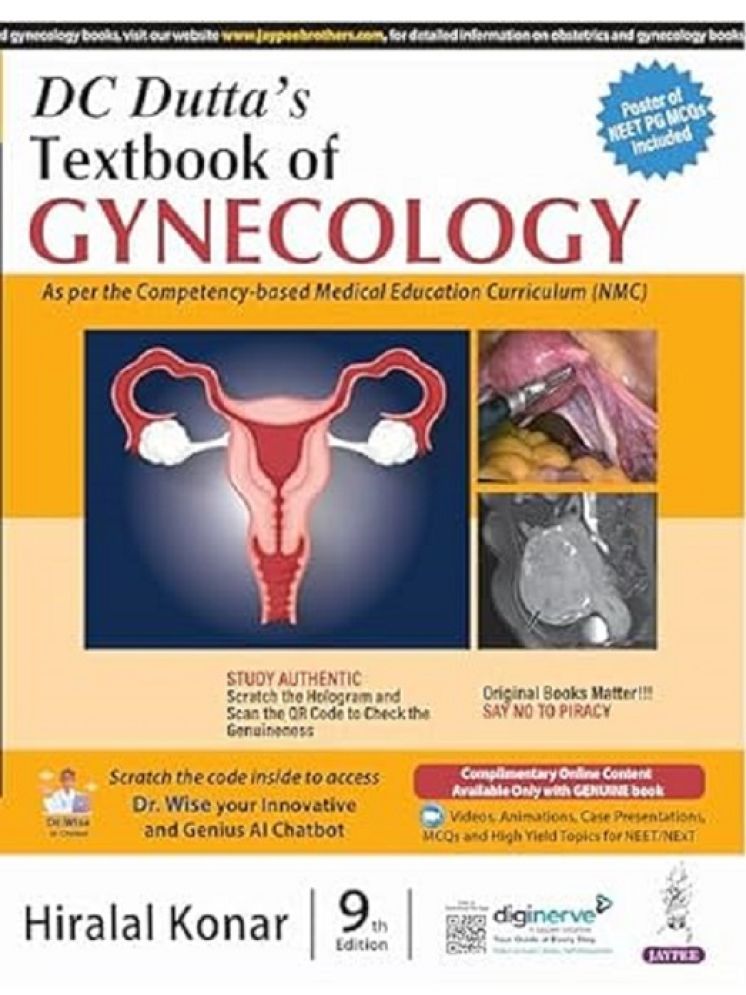     			DC Dutta’s Textbook of Gynecology