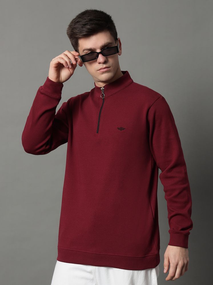     			GET GOLF Fleece High Neck Men's Sweatshirt - Maroon ( Pack of 1 )