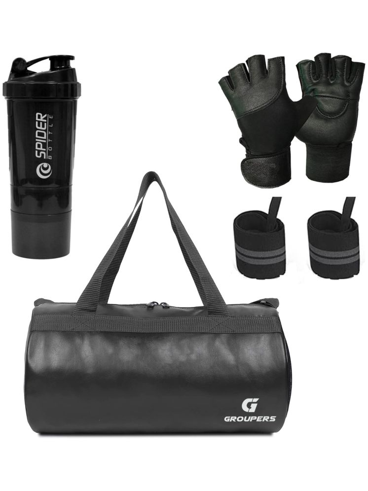     			GROUPERS P.U. BLACK 20 Ltrs Gym Bag