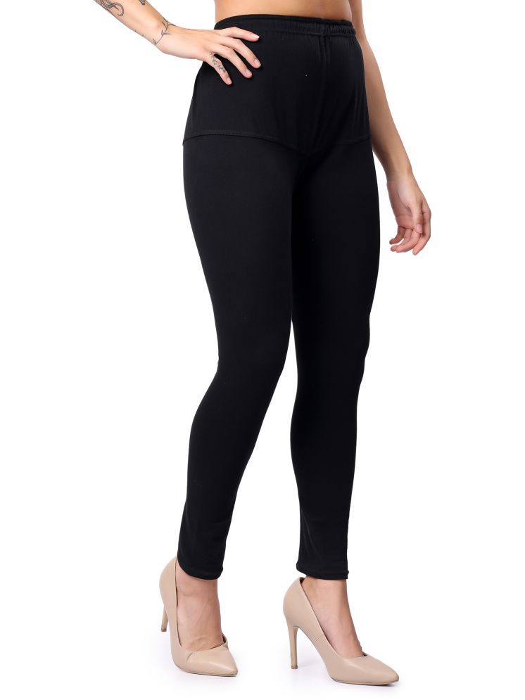     			Keviv Pack of 1 Cotton Women's Leggings ( Black )