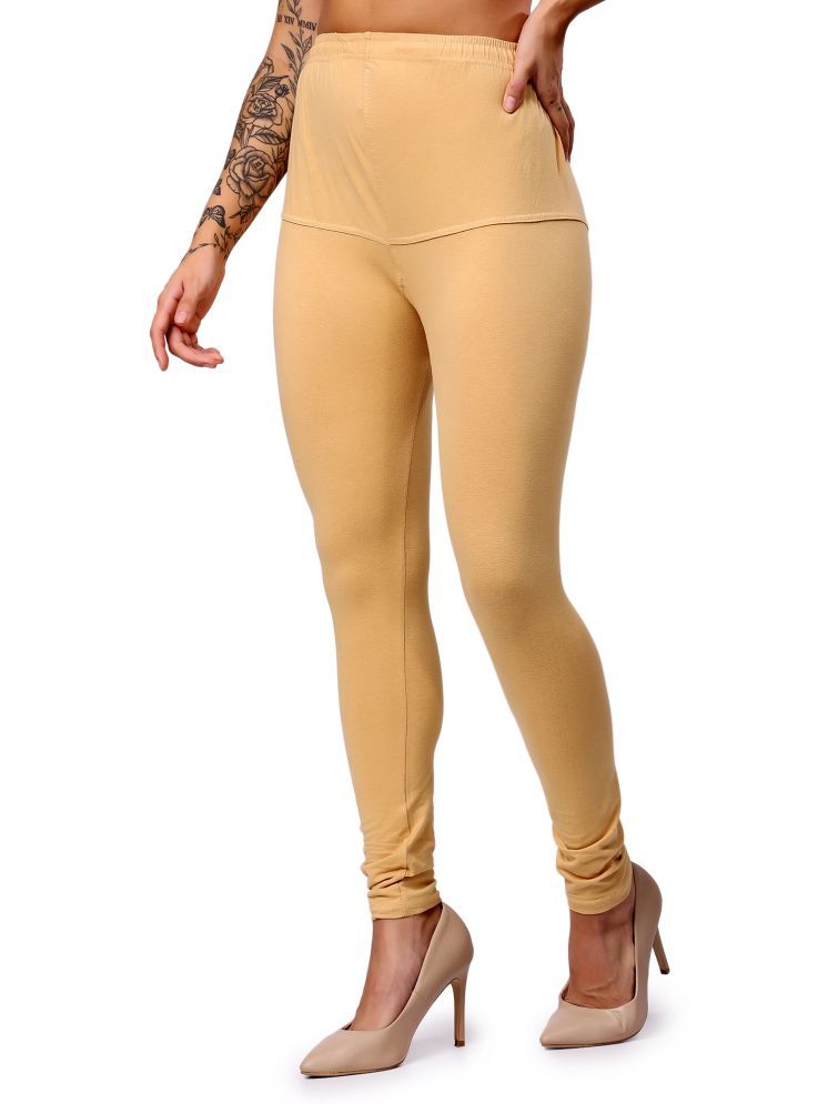     			Keviv Pack of 1 Cotton Women's Leggings ( Beige )