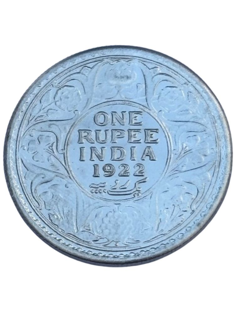     			ONE RUPEE INDIA 1922 GEORGE V KING EMPEROR