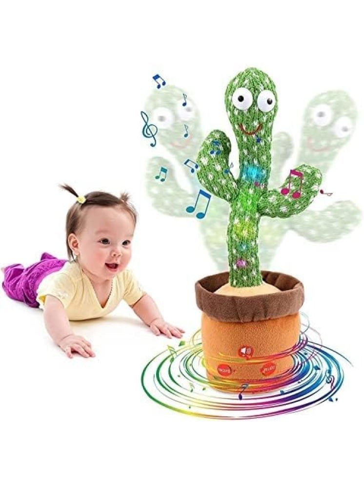     			Rechargeable Toys Talking Cactus Baby Toys for Kids Dancing Cactus Toys Can Sing Wriggle & Singing Recording