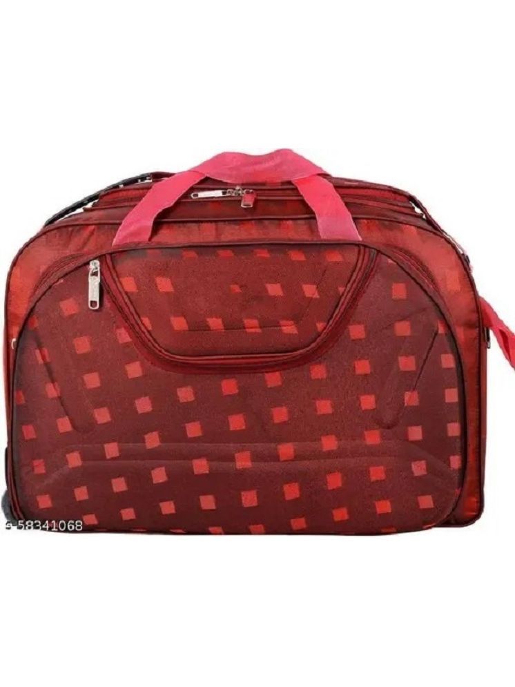     			S.K.DAYNA 40 Ltrs Red Polyester Duffle Trolley