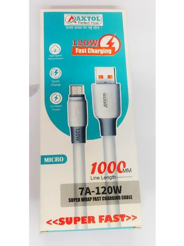     			SIU White 5 A Micro USB Cable 1 Meter