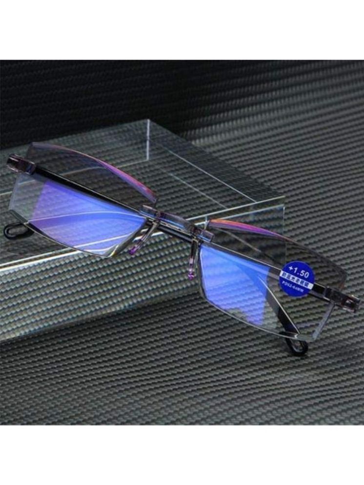     			THMT Rectangle Rimless Reading Glasses