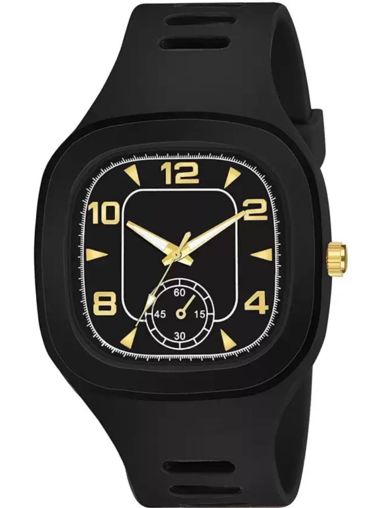     			Trex Black Silicon Analog Men's Watch