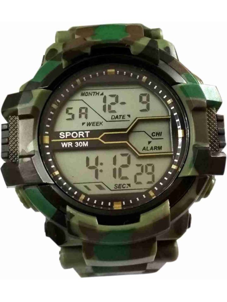     			Trex Multicolor Silicon Digital Men's Watch