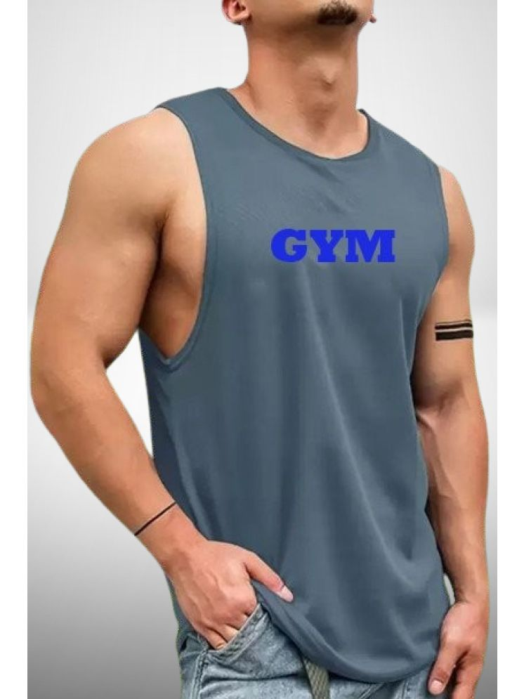     			VTSports Pack of 1 Polyester Gym Vest For Men ( Grey )