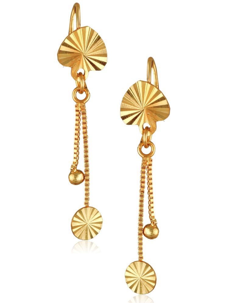     			Vighnaharta Gold Drop Earrings ( Pack of 1 )