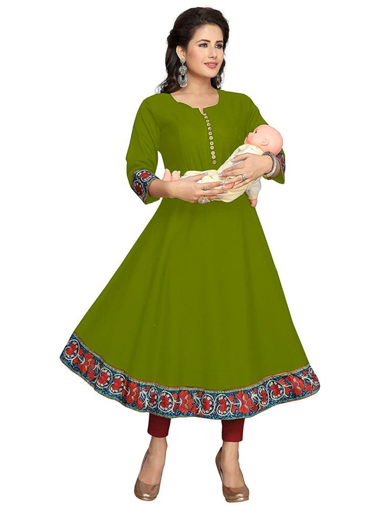     			HF Holyday Fashion Multi Color Cotton Maternity Kurta Single