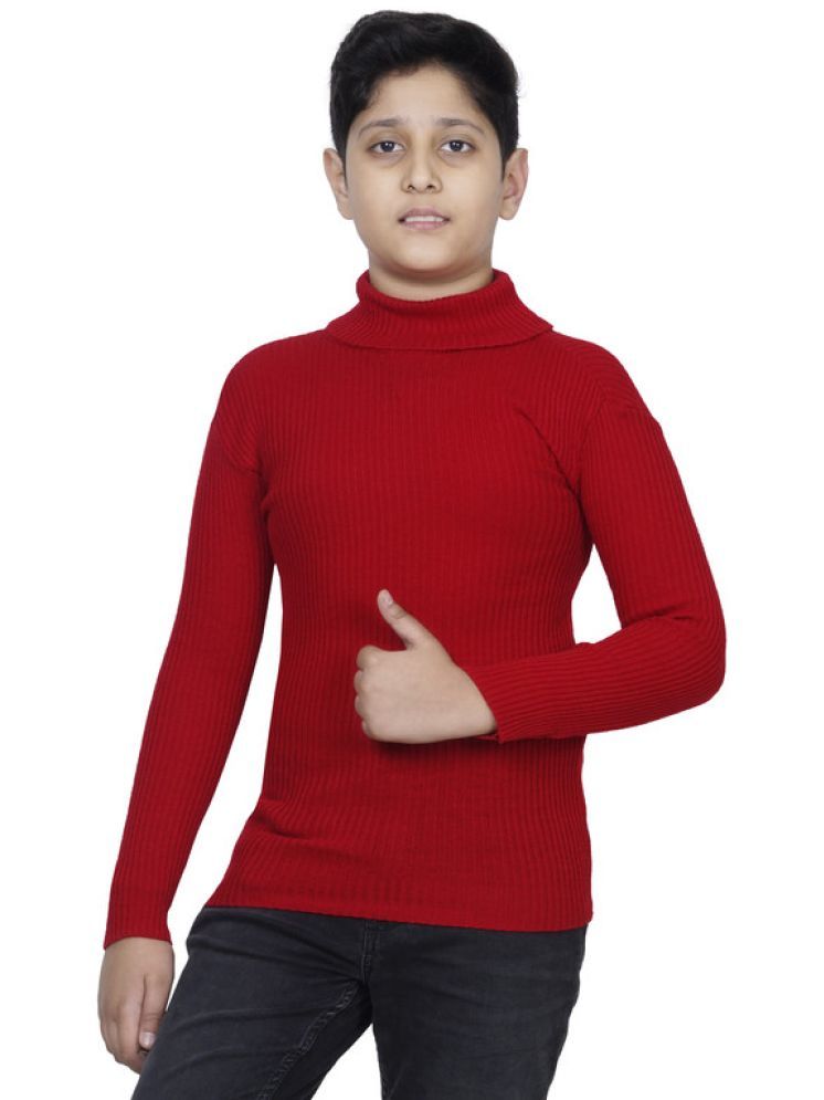     			IndiWeaves Pack of 1 Boys Woollen Blend Sweater ( Red )