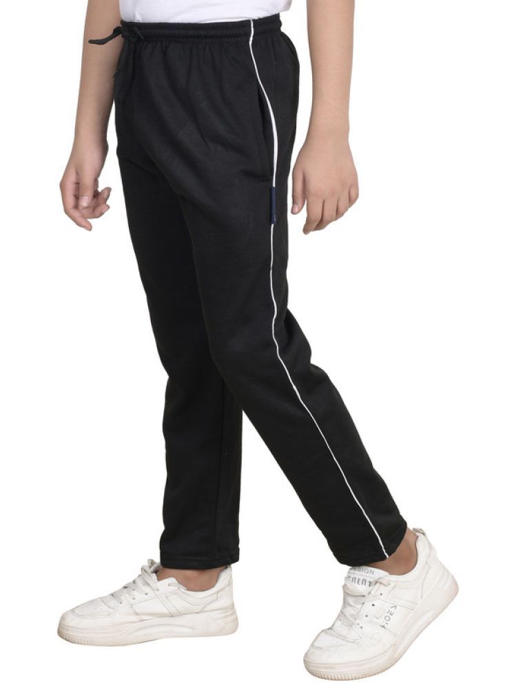     			IndiWeaves Pack of 1 Boys Fleece Trackpant ( Black )