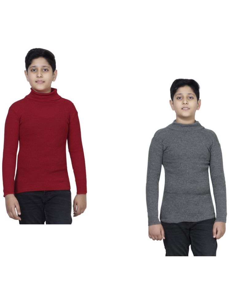     			IndiWeaves Pack of 2 Boys Woollen Blend Sweater ( Multicolor )