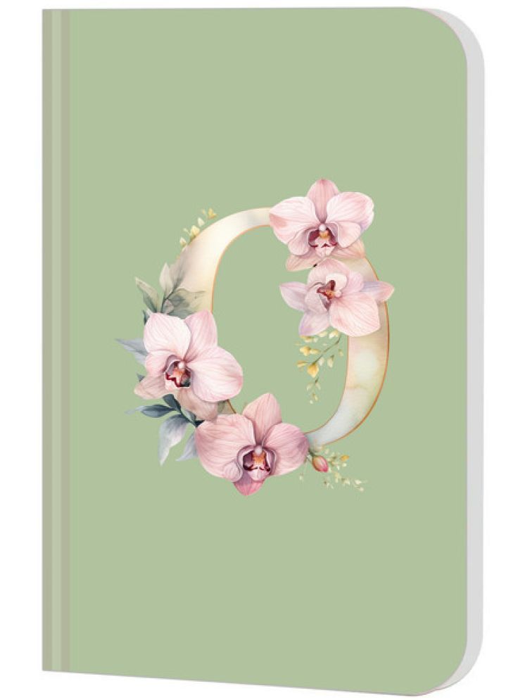     			Sketchfab Premium Soft Bound Notebook Diary for Girls, Boy and Women (A5, 80 GSM, 144 Unruled Pages) Floral Design O Lasercut Regular A5 For Office School College Unruled Pages Journal, Gift (Initial O)