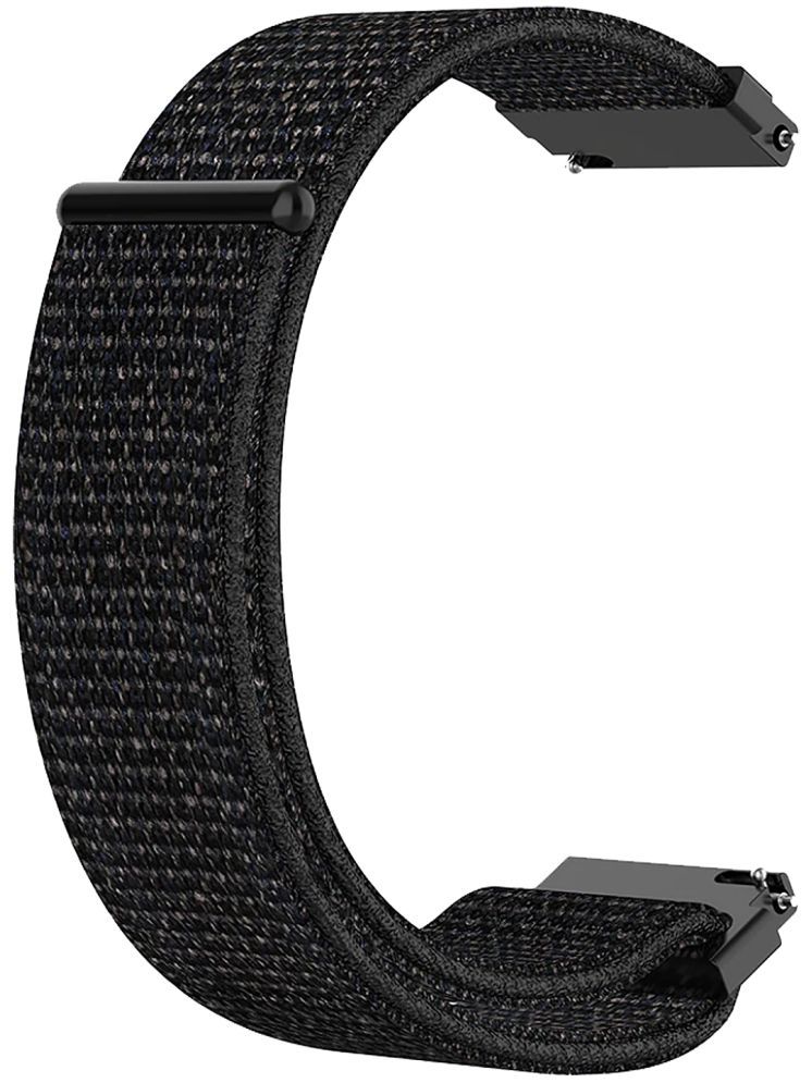     			ACM Watch Strap Nylon Soft 22mm compatible with Pebble Orbit Smartwatch Sports Band Black