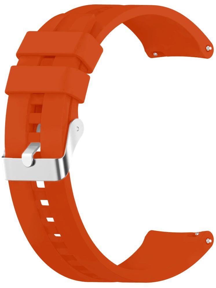     			ACM Watch Strap Silicone Belt 22mm compatible with Maxima Max Pro Apex Smartwatch Classic Band Orange