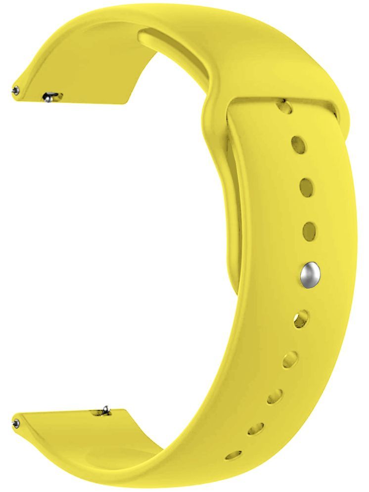     			ACM Watch Strap Silicone Belt 22mm compatible with Boat Lunar Oasis Smartwatch Sports Band Yellow