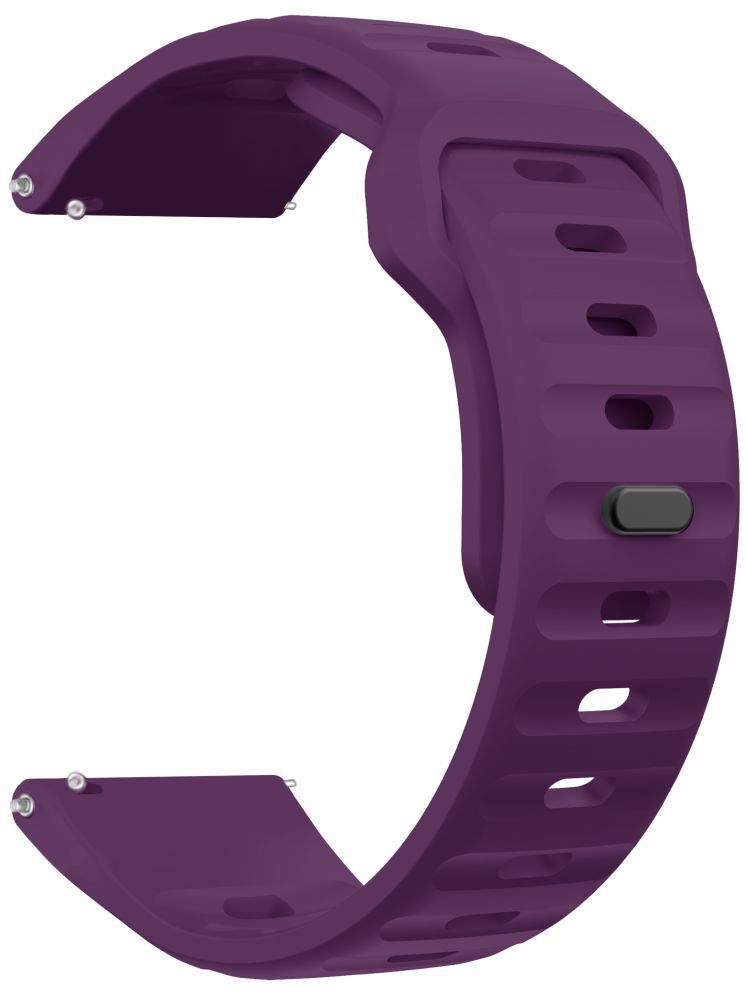     			ACM Watch Strap Sports Silicone Belt 22mm compatible with Fastrack Revoltt Fs1 Pro Smartwatch Breatheable Band Purple