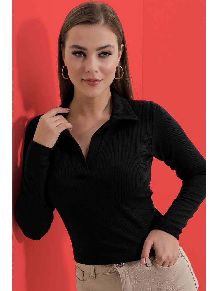     			Dream Beauty Fashion Black Polyester Women's Regular Top ( Pack of 1 )