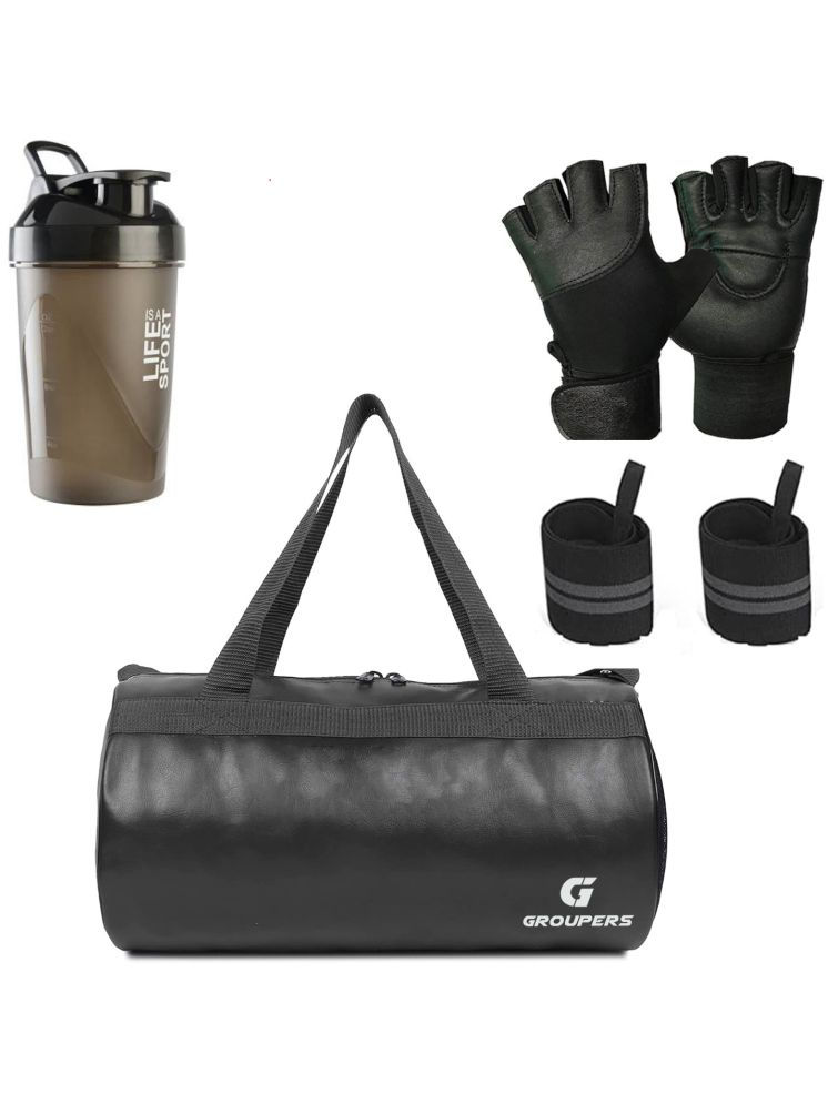     			GROUPERS P.U. BLACK 20 Ltrs Gym Bag