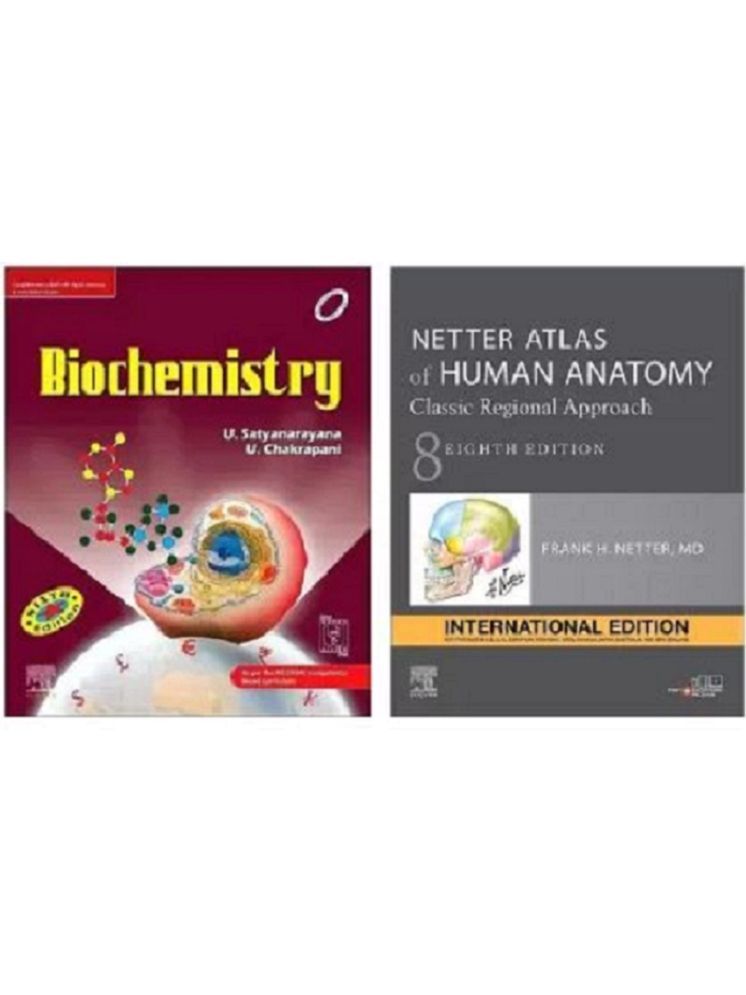     			Netter Atlas Of Human Anatomy: Classic Regional Approach, International Edition -8th Ed: A Regional Approach (Netter Basic Science) + Satyanarayn Biochemistry, 6e  (Paperback, Satyanarayan u, Netter Frank H. MD)