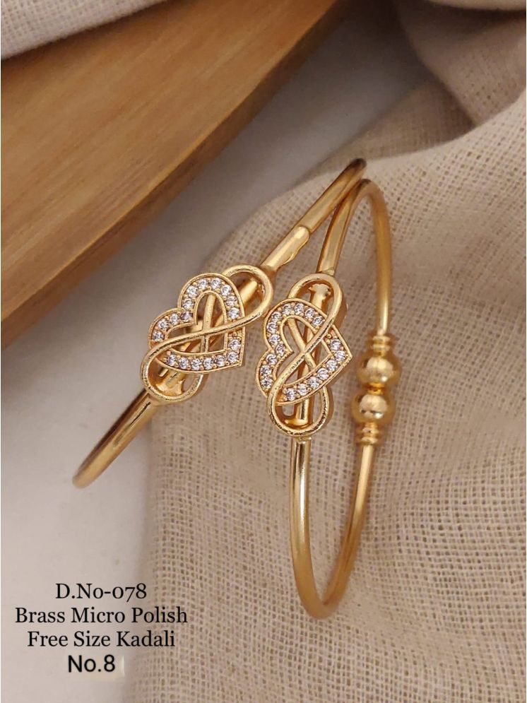     			Shivay Fashion Gold Bangle Set ( Pack of 1 )