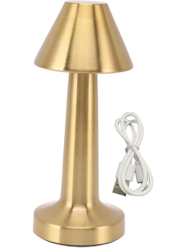     			Shopeleven Gold Table Lamp ( Pack of 1 )