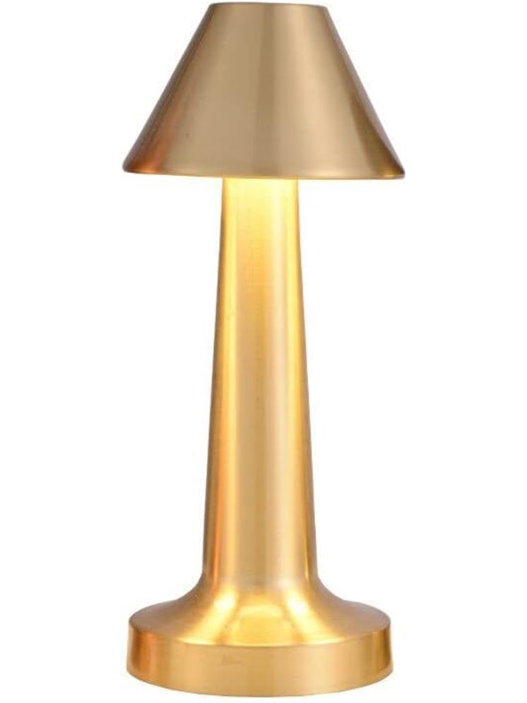     			Shopeleven Gold Table Lamp ( Pack of 1 )